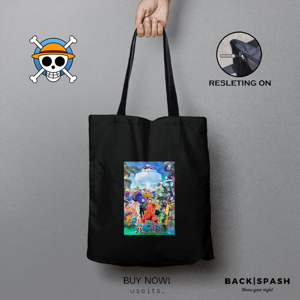 Totebag Anime One Piece 25th - Totebag Pria - Totebag Wanita - ONE PIECE 25TH THD 1