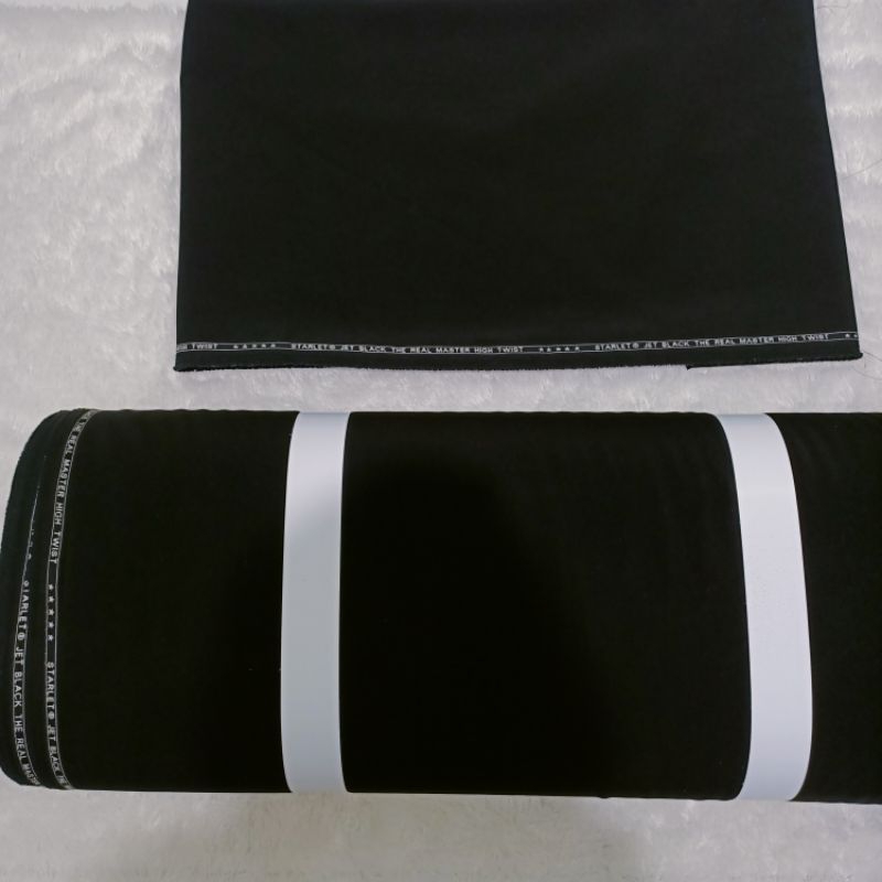 Bahan Celana / Kain Celana /Jet Black Starlet / Starlet Jet Black The Real Master High Twis / Bahan 