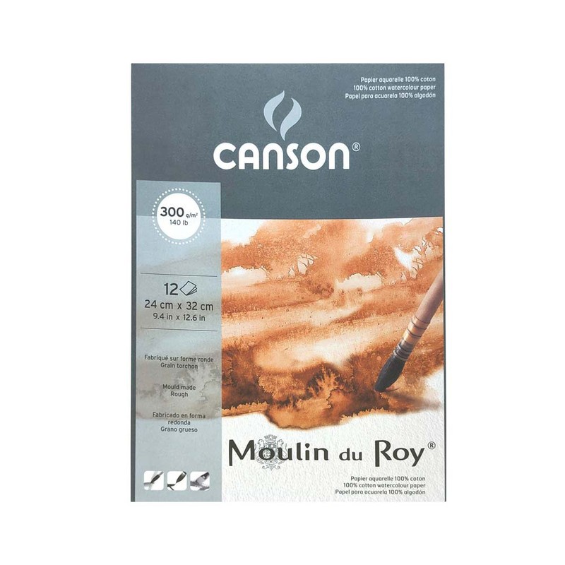 

Canson Moulin Du Roy 12Sheets 24X32 Rough Grain 300G