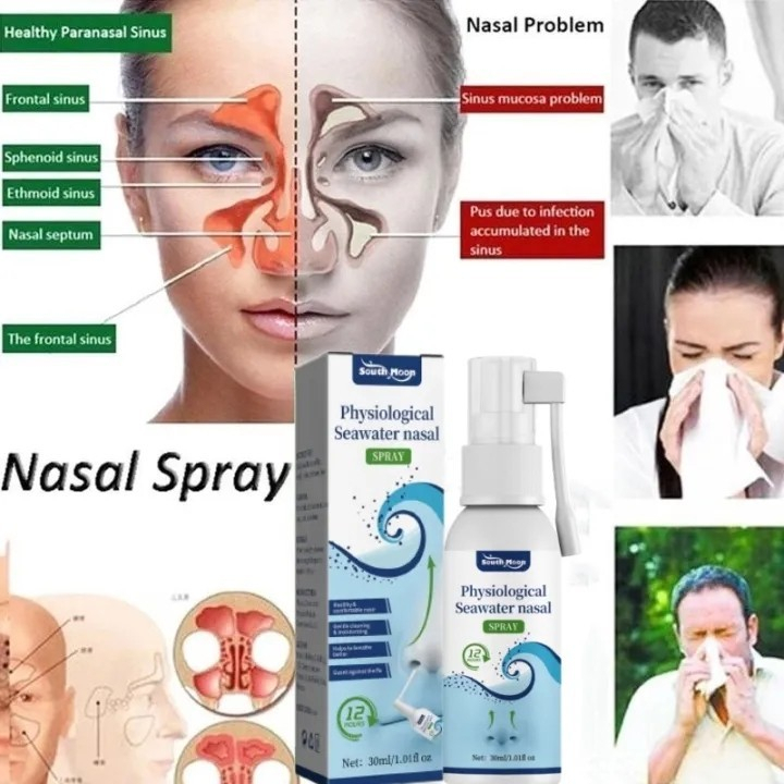Nasal Spray 30ml  Sinusitis Semprotan Hidung Untuk Membantu Meringankan Rhinitis Obat Atasi Gangguan
