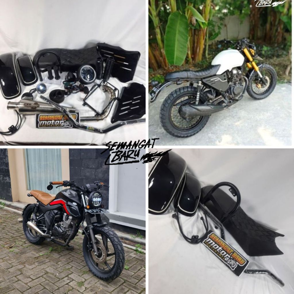 PAKET CUSTOM VERZA CB150VERZA  MP MONO MEGAPRO MONO TANPA GANTI TANGKI KUALITAS THE BEST COSTUM COST
