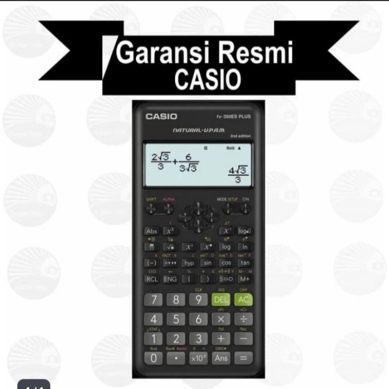 

CASIO KALKULATOR SENTIFIC FX 350 ES PLUS ORIGINAL GARANSI RESMI