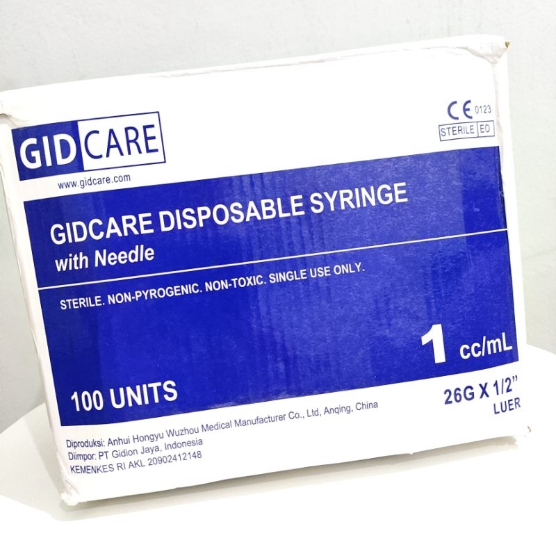 GIDCARE DISPOSABLE SYRINGE 1mL