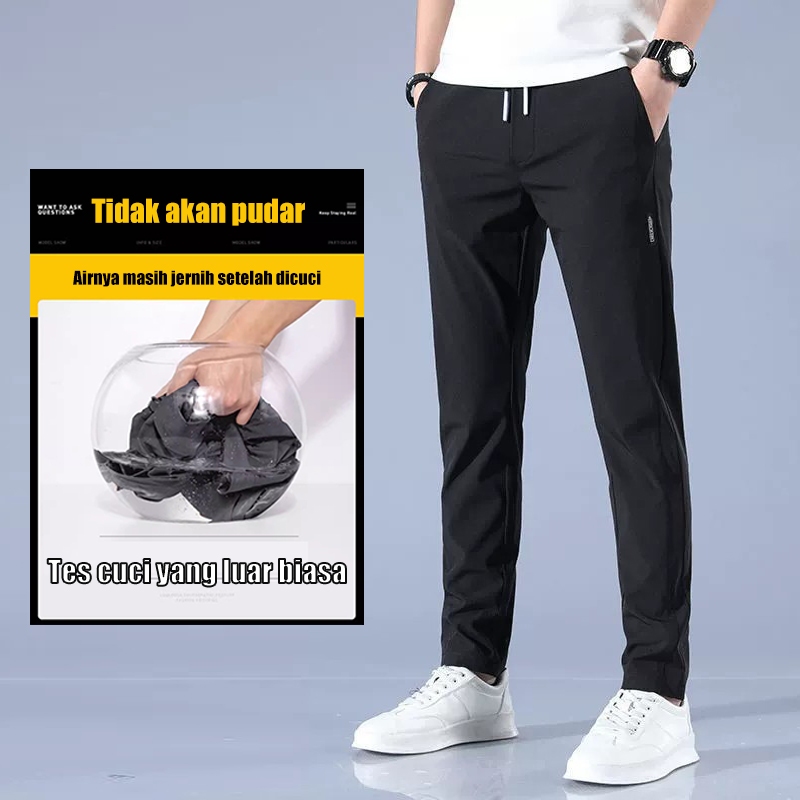 FREE ONGKIR CELANA CHINOS PANJANG PRIA KARET CELANA KAIN PRIA PANJANG CELANA GHALZ CELANA PANJANG