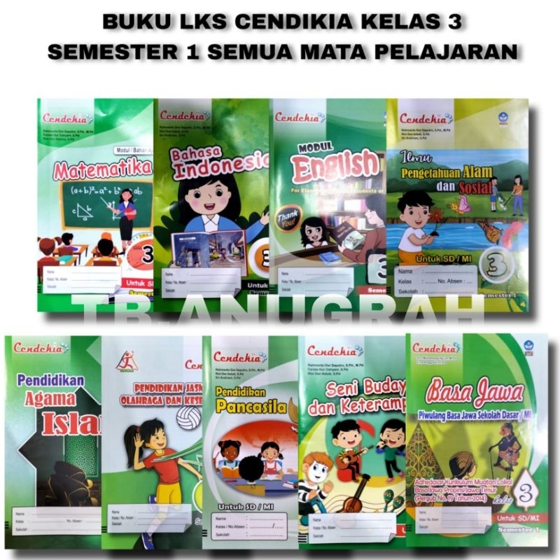 BUKU LKS CENDEKIA KELAS 3 SEMESTER 1 PENERBIT PUSTAKA CENDEKIA