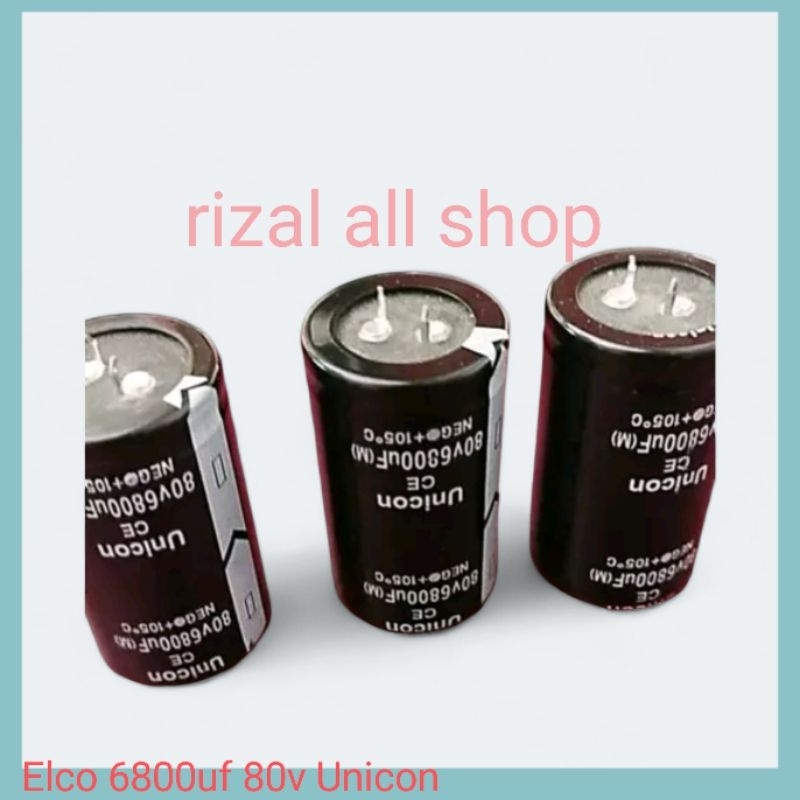 Elco 6800uf 80v Unicon Original