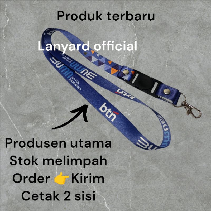 Tali Lanyard Bumn BTN motif paling murah