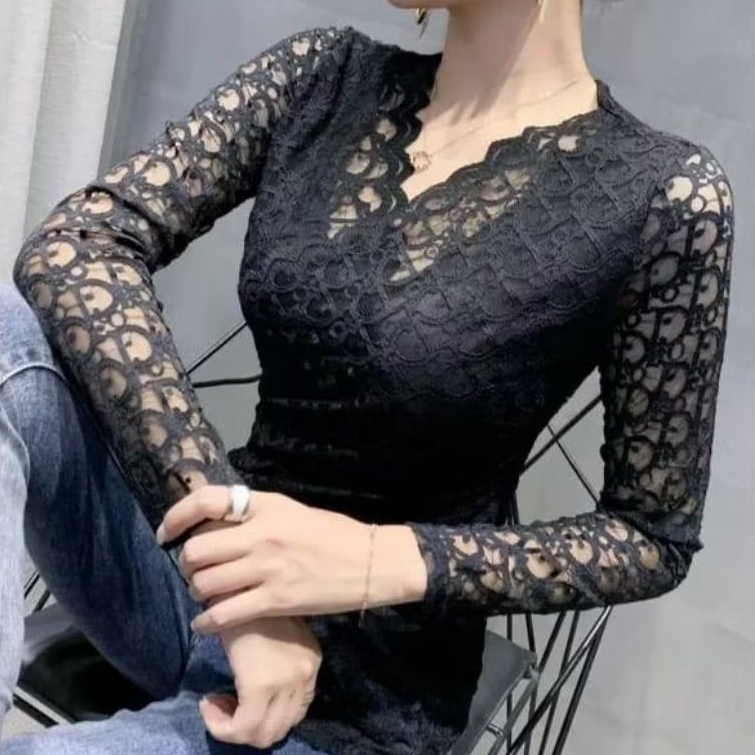 2790 SALE MURAH BLOUSE 3M THREE M ETHANIA LACE WRAP TOP PREMIUM KOREA KOREAN FASHION HARGA GROSIR IM