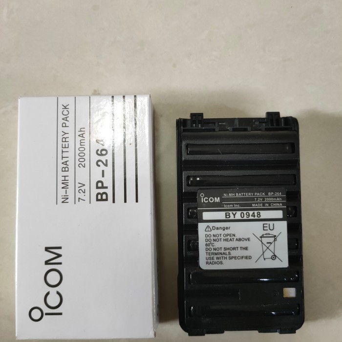 Baterai IC-V80 ICOM BP-264 BP264 IC V80 V-80 IC-U80 U80 Nicad HT Baterai IC-V80 ICOM BP-264 BP264 IC