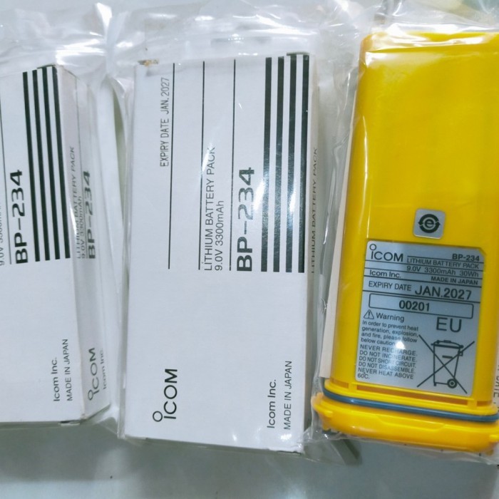 Baterai ICOM BP-234 Batre BP234 Emergency GM-1600 bp 234 HT GM1600 HT Baterai ICOM BP-234 Batre BP23