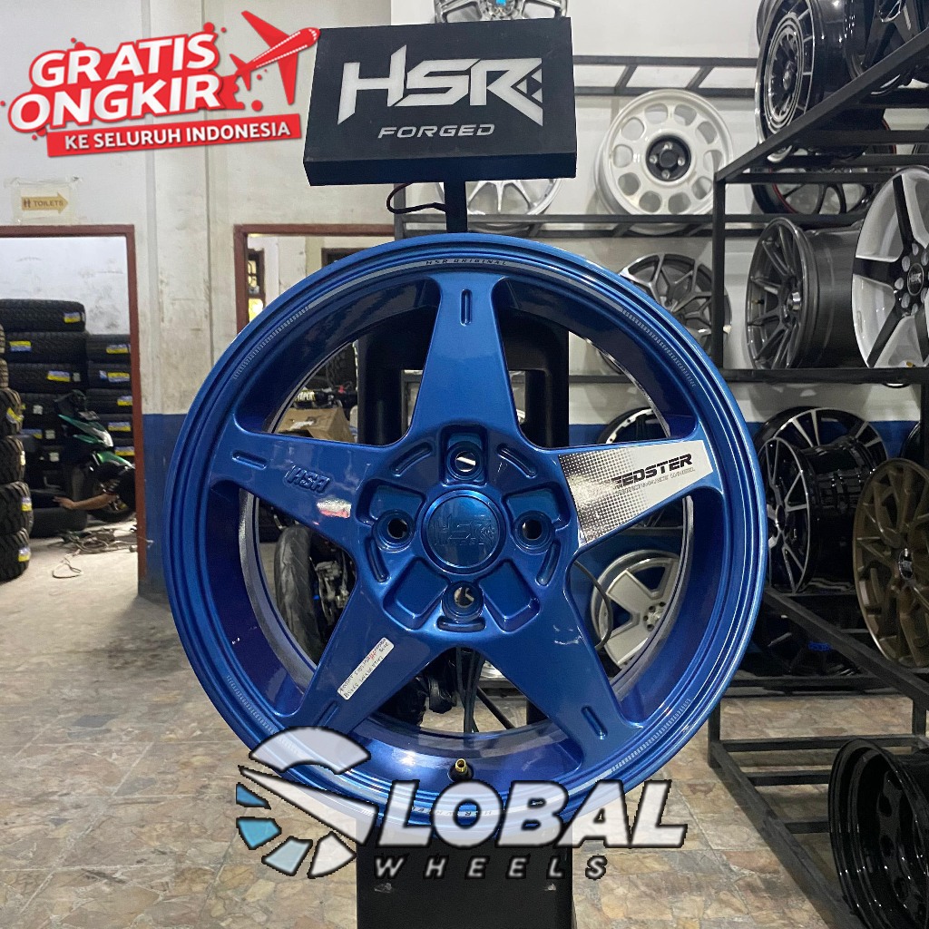 Velg Mobil HSR Speedster Ring 15 Buat Mobil Brio Jazz Calya Sigra Vios Mobilio Etios Fiesta