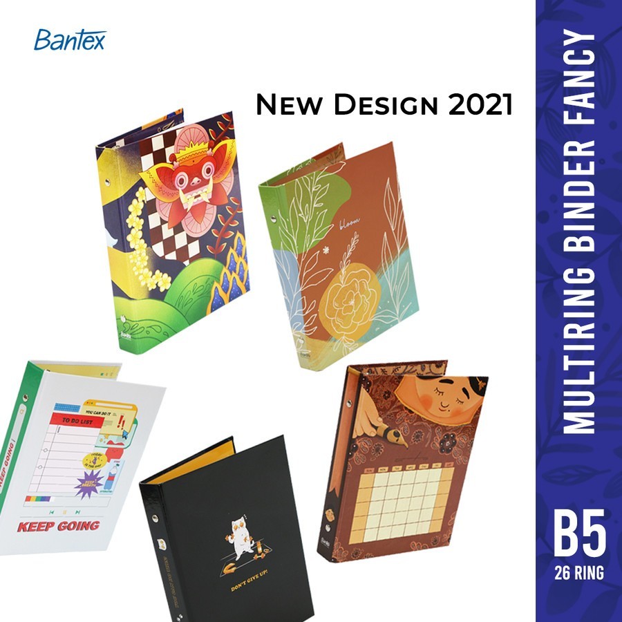 

TBMO Bantex Multiring Binder Fancy B5 26 Ring 25mm 1328