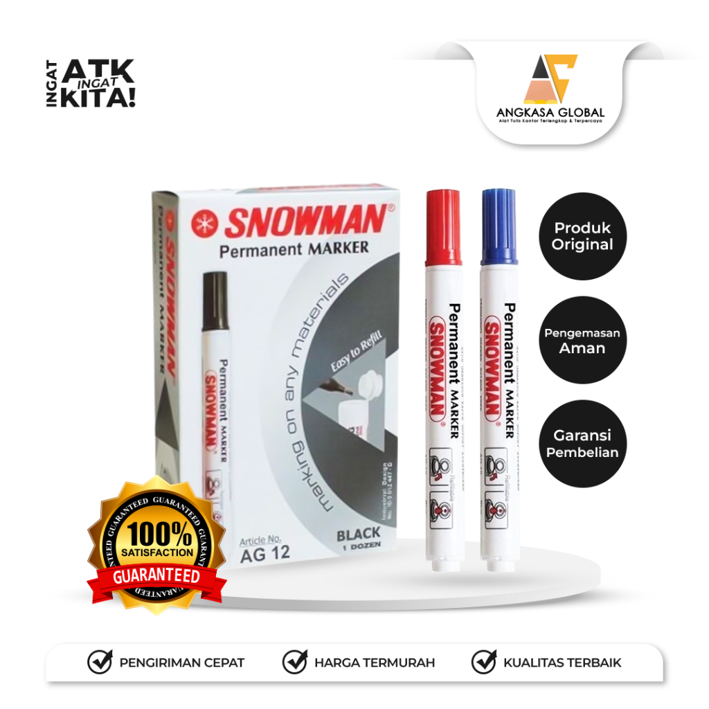 

SNOWMAN SPIDOL PERMANENT/ PERMANENT MARKER AG-12 (1PC)