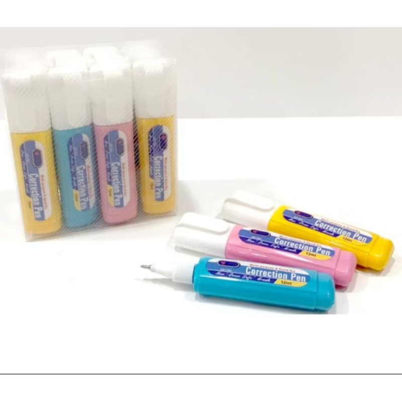 

(12pcs) TIPE- EX CAIR STARK/TIPE-EX CAIR/TIPE EX CAIR MURAH/CORECTION METAL TIP