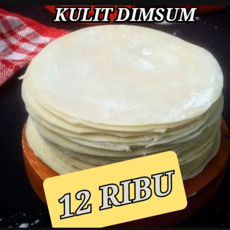 

Kulit dimsum isi 100 lembar diameter 8 cm