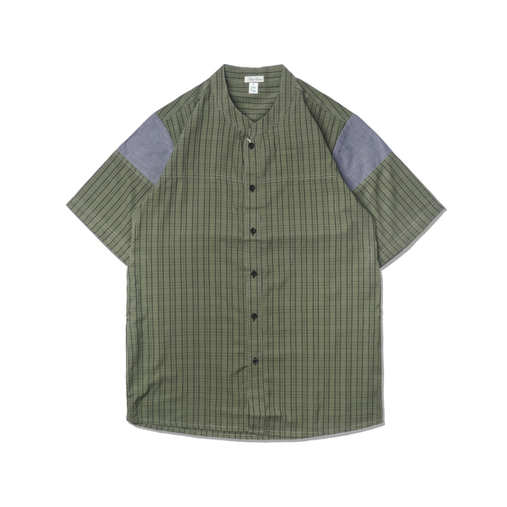 Baju Koko Kurta Kotak Navy Abu