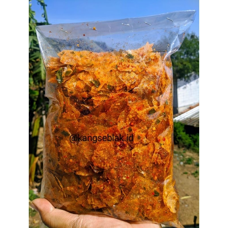 

SEBLAK KRIPIK KACA PEDAS AROMA DAUN JERUK ISI 1kg