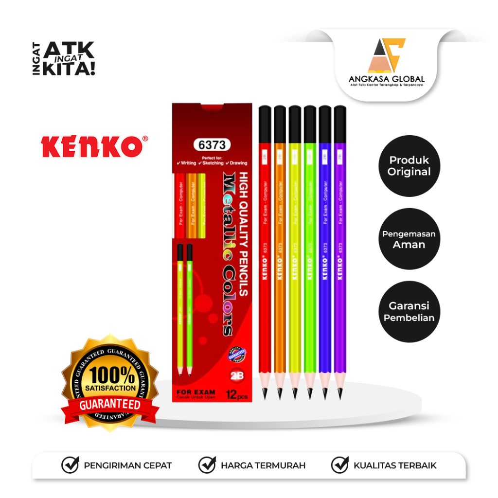 

KENKO PENSIL 2B-6373 METALIC (1LSN/ 12PCS)