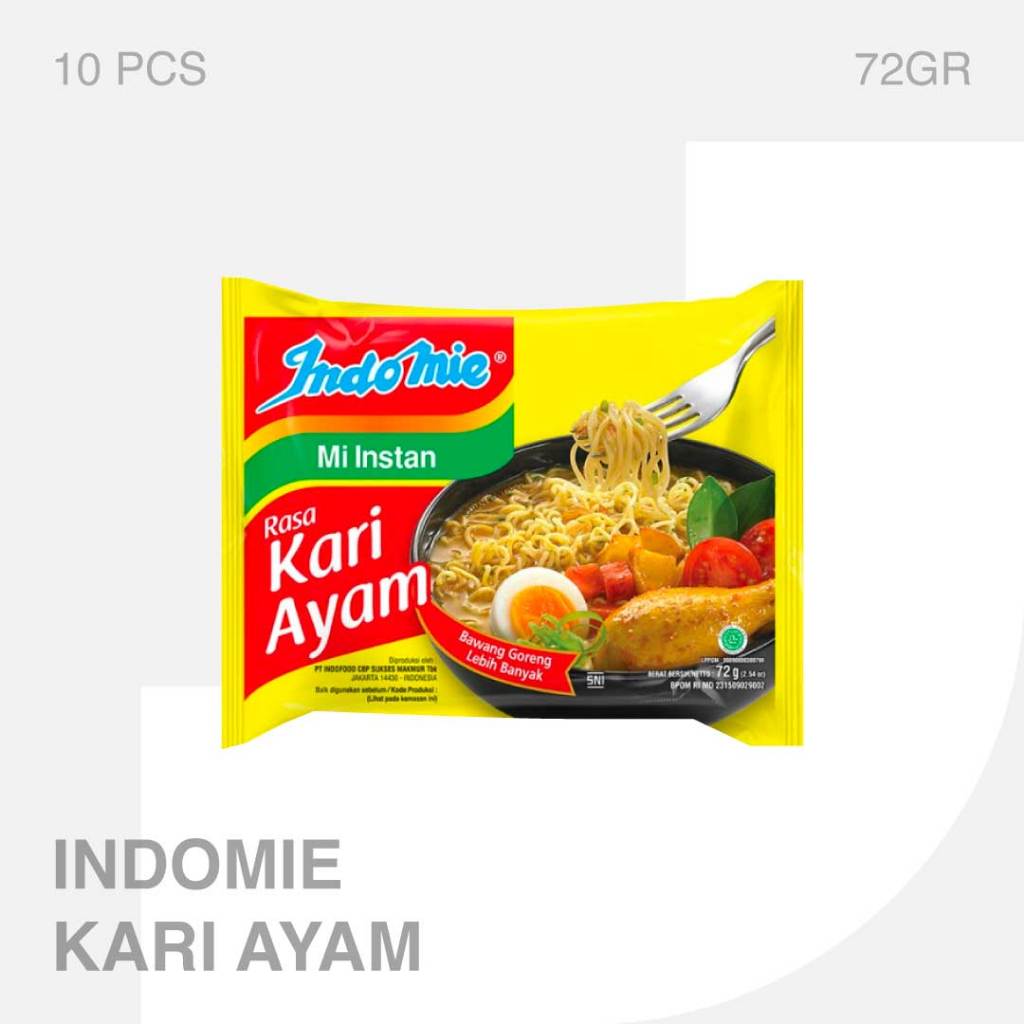 

Indomie Mie Kari Ayam 10 Pcs