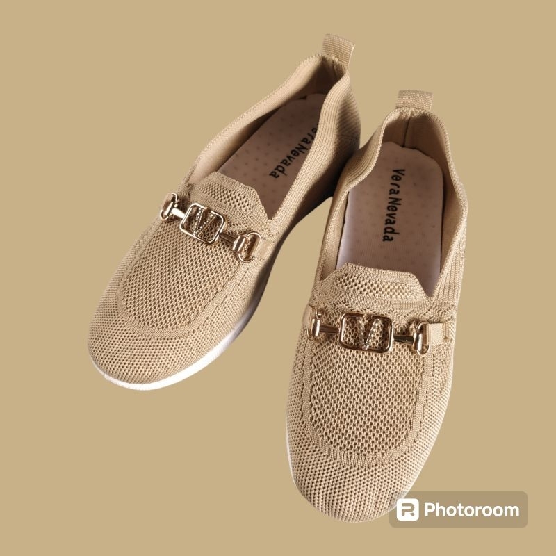 sepatu slip on wanita flat shoes