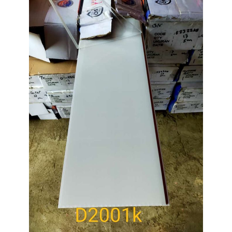 PLAFON PVC PUTIH POLOS GLOSSY TERMURAH