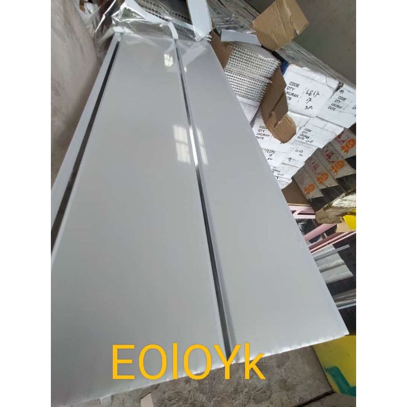 PLAFON PVC PUTIH POLOS NAT SILVER TERMURAH