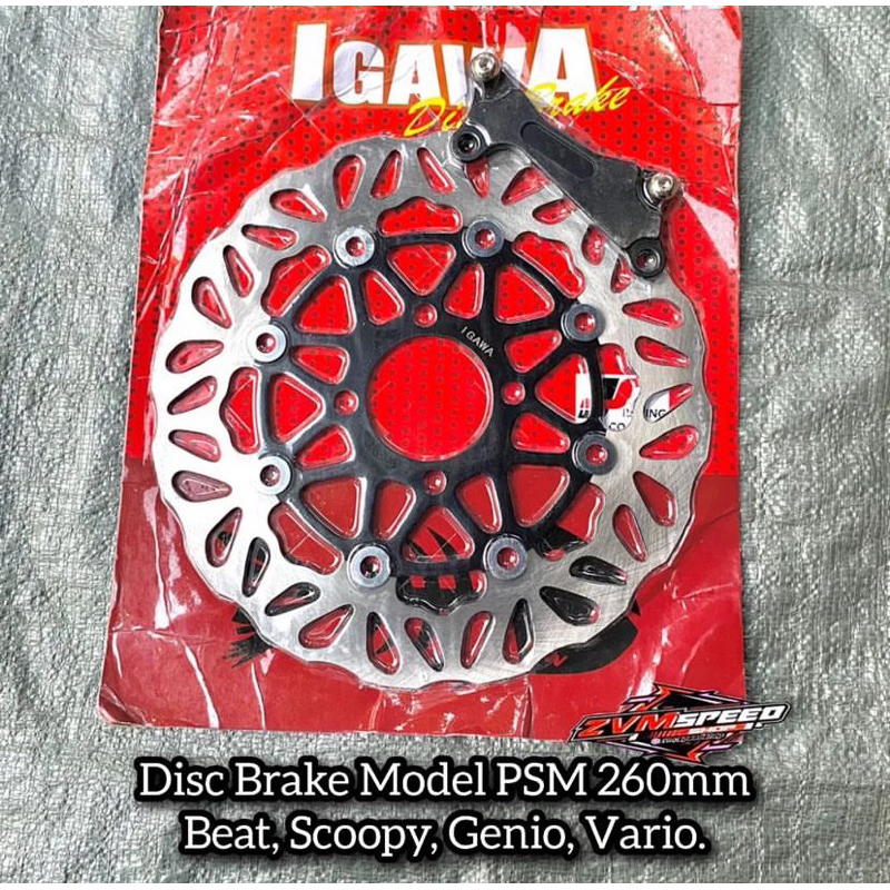 Piringan Cakram Igawa 260mm Beat Scoopy Genio Vario Disc Brake Plus Breket 260mm