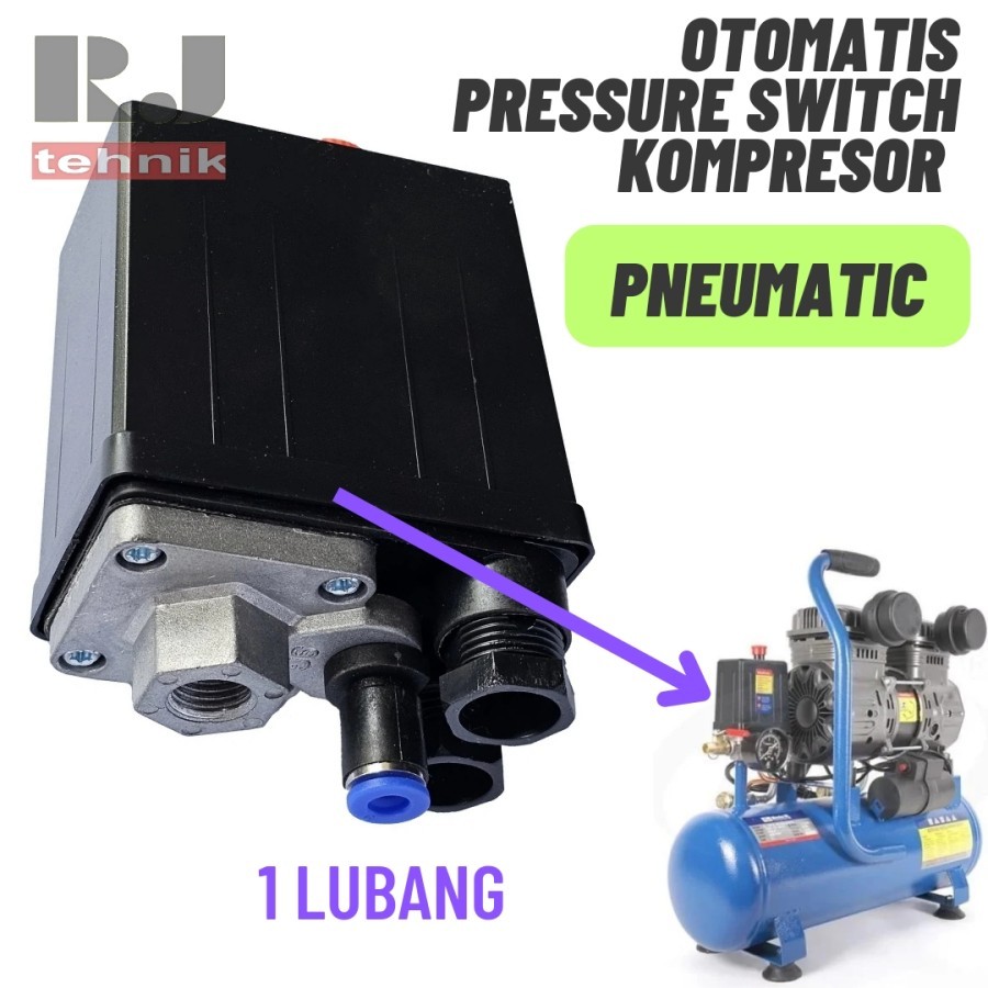 Otomatis Pneumatic Kompresor 1 Lubang