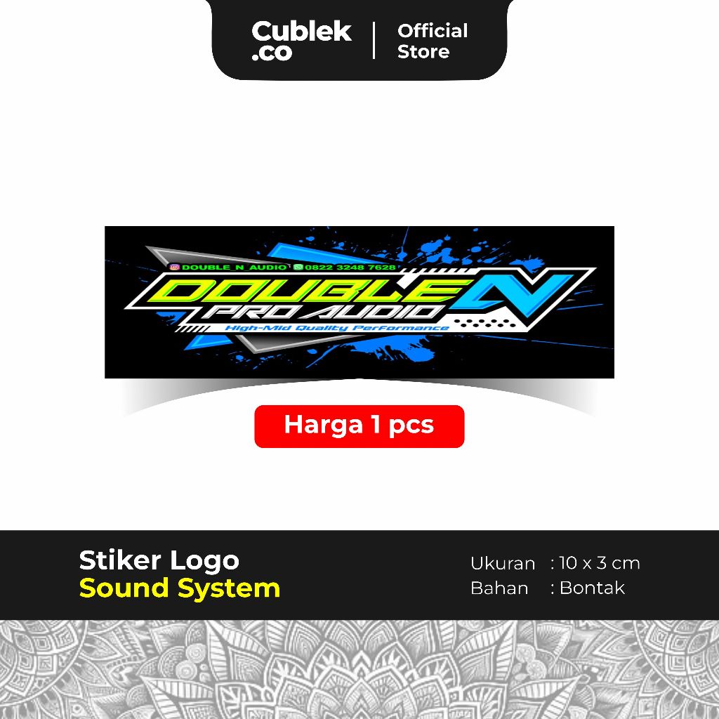 

Stiker Sound System DOUBLE N AUDIO (Bahan Bontak)