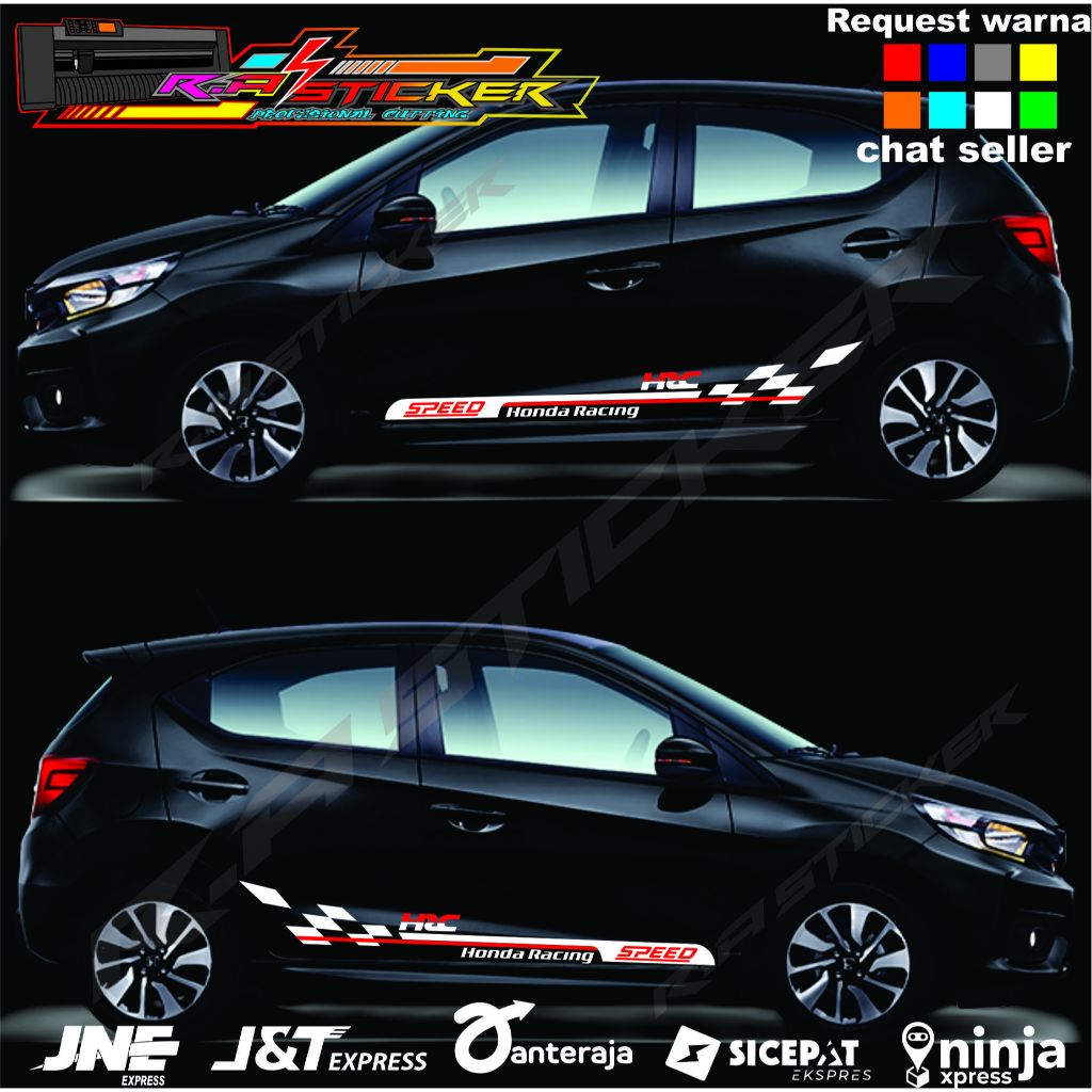 stiker mobil honda brio jazz dll stiker cuting lis body samping minimalis