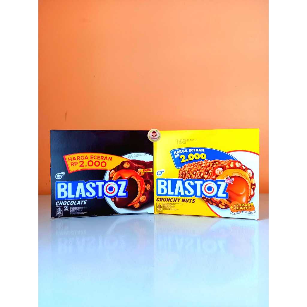 

.OT blastoz chocolate, Crunchy Nuts 24 gr sekotak isi 12 pcs ( scp )