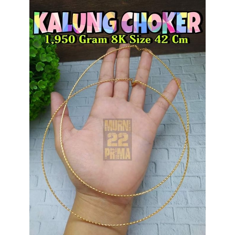 KALUNG CHOKER EMAS ASLI