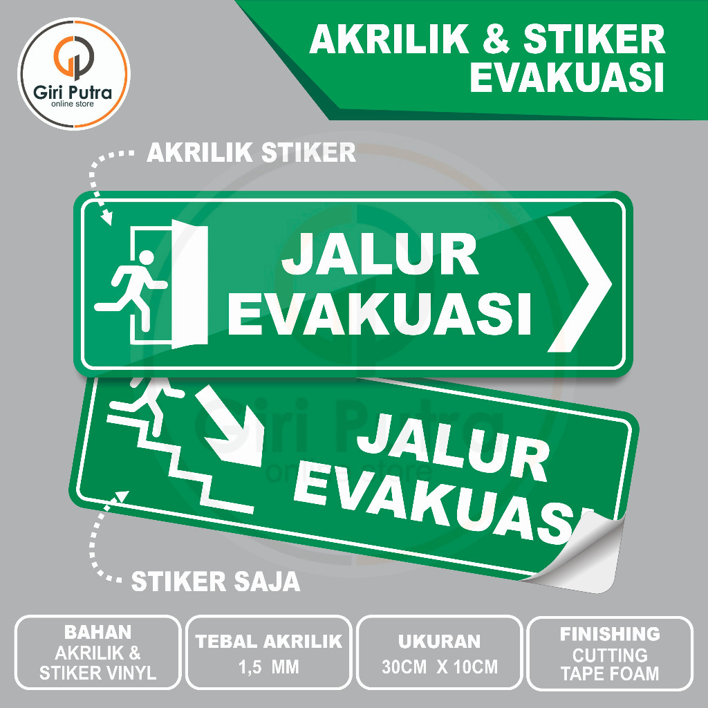 

AKRILIK & STIKER EVAKUASI