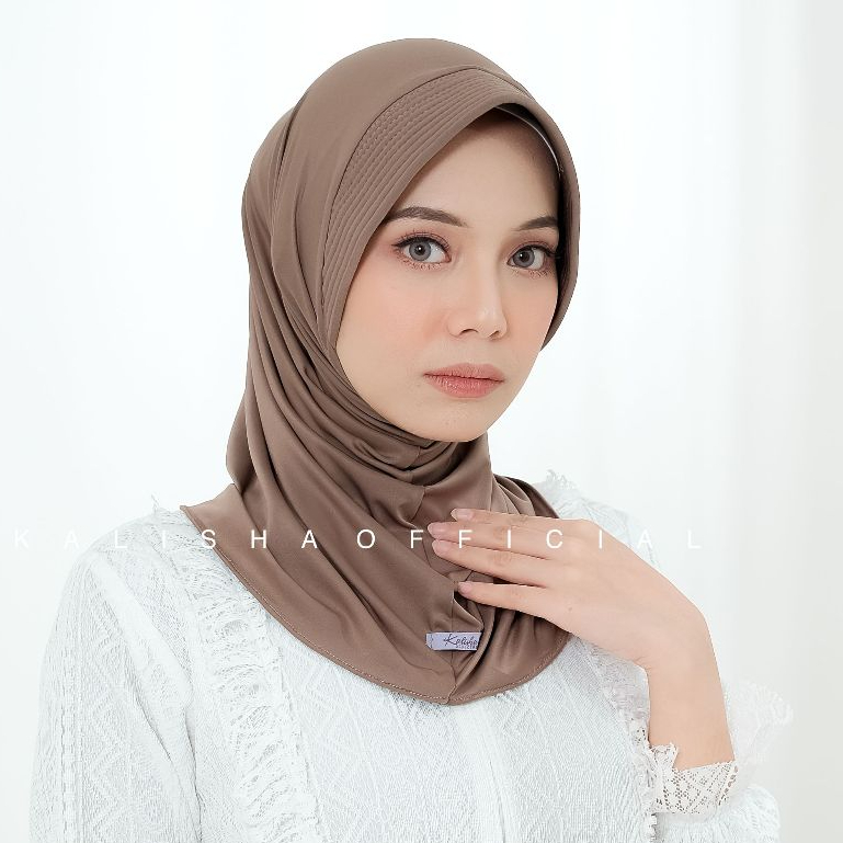 [] Kalisha - Adiba Hijab Sport Pendek Bergo Hamidah Kerudung Sporty Jersey Premium Hijab Instan