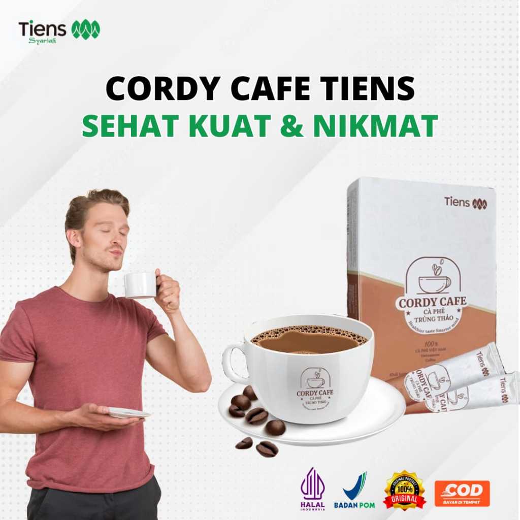 

Kopi Stamina Pria Tahan Lama Cordy Cafe Tiens Original Kopi Herbal Penambah Stamina & Imun Tubuh