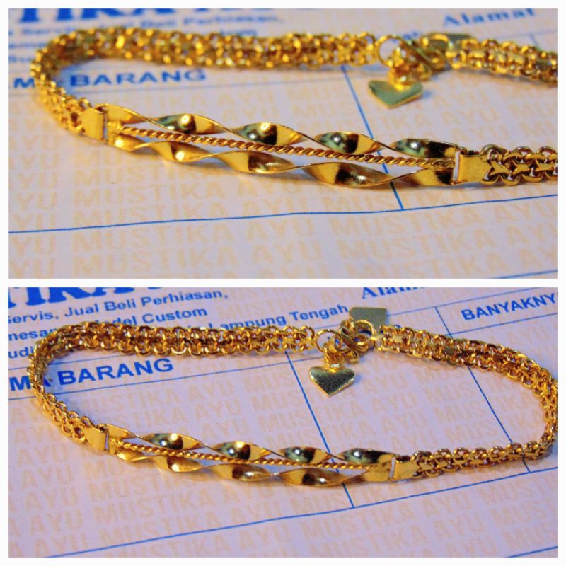 Gelang Emas Muda/ Gelang Emas Muda 3gr/ Gelang Emas 22