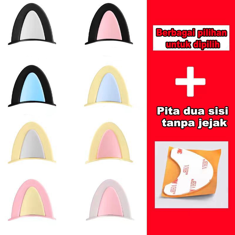 Telinga Helm/Helm Telinga Kucing/Dekorasi Helm/Telinga Kucing/Telinga Mobil Listrik Sepeda Motor Sti
