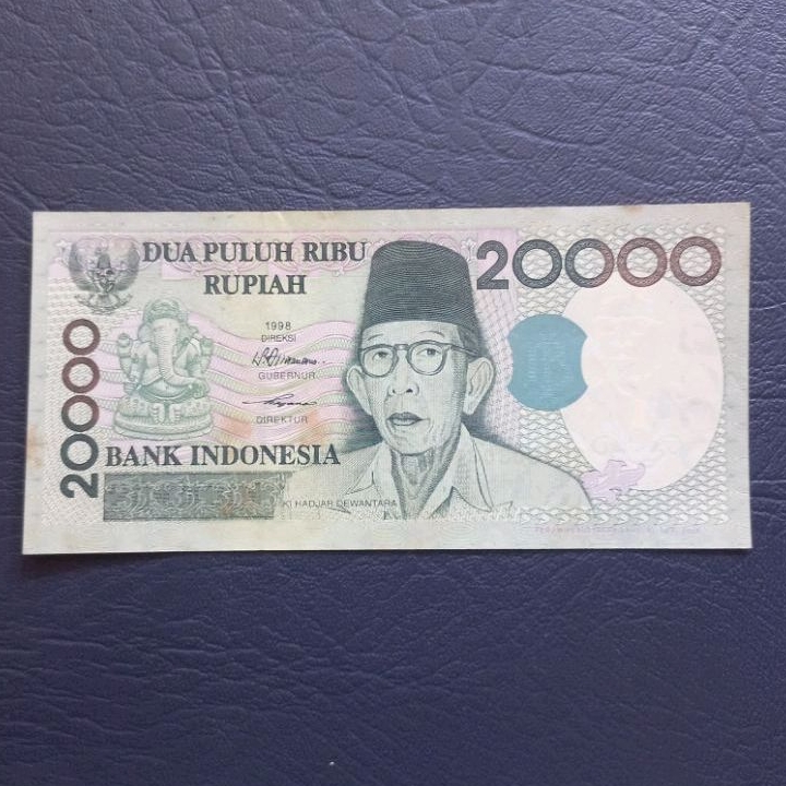 Uang kuno kertas 20000 Ki Hadjar Dewantara tahun 1998
