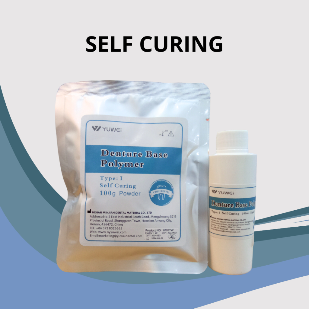 Paket Bubuk Acrylic akrilik Self Curing SC Powder 100gr + Liquid 100ml MEREK YUWEI