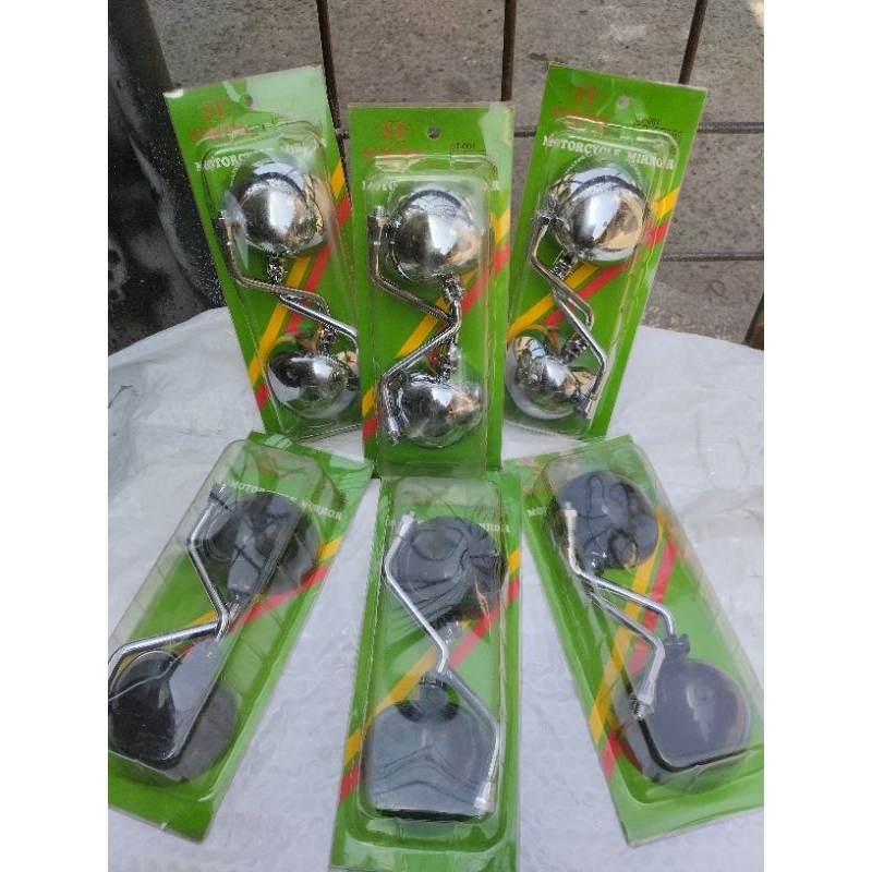 Spion Fazio Retro Classik Bulat Oval Black/Hitam Spion Universal Spion Yamaha Fazio & Fino/Filano