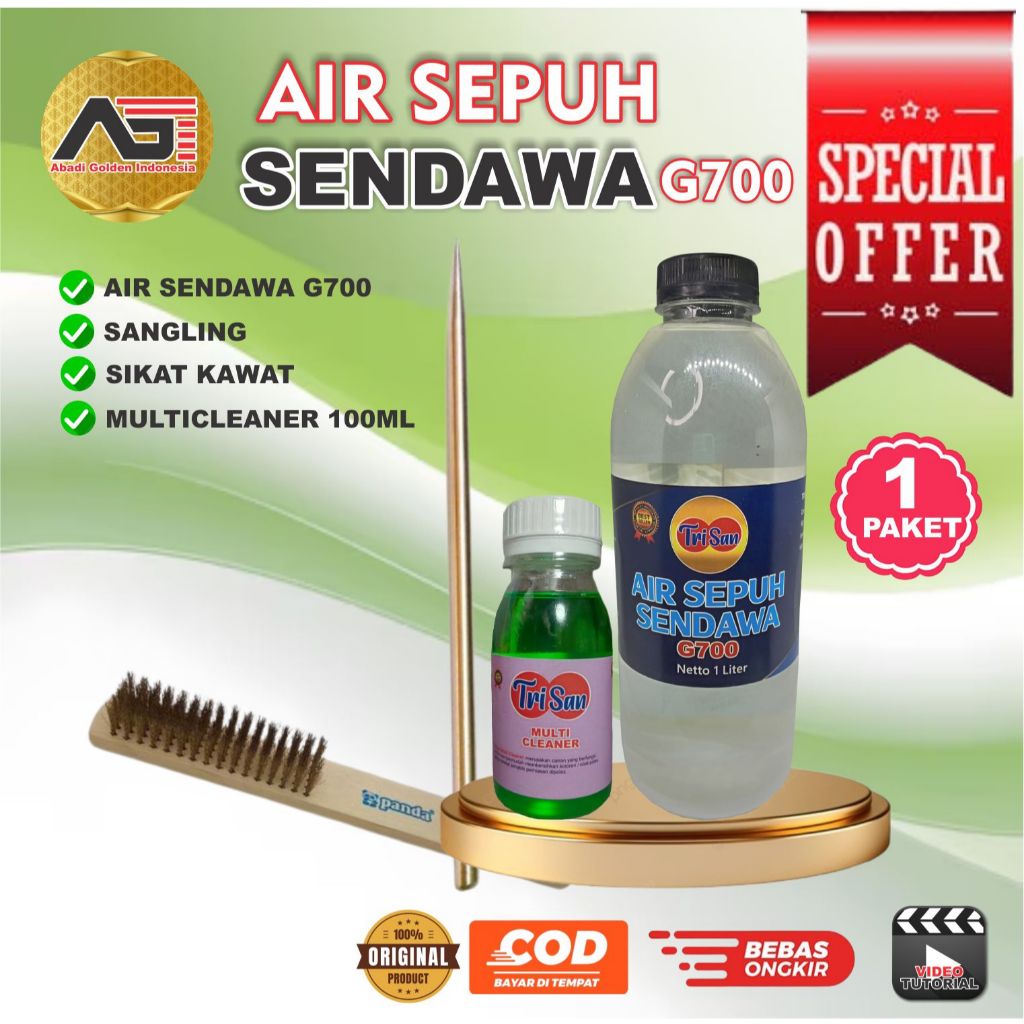 Air Sepuh Sendawa Paket Sikat Kawat Sangling Ccairan Sepuh Perhiasan Emas Dan Perak