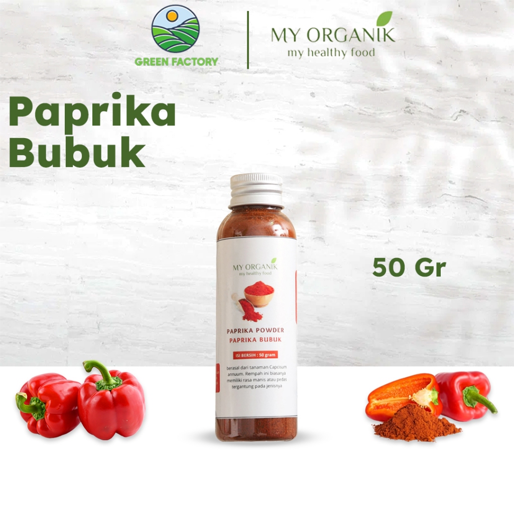 

My Organik Paprika Merah Bubuk Tanpa Campuran