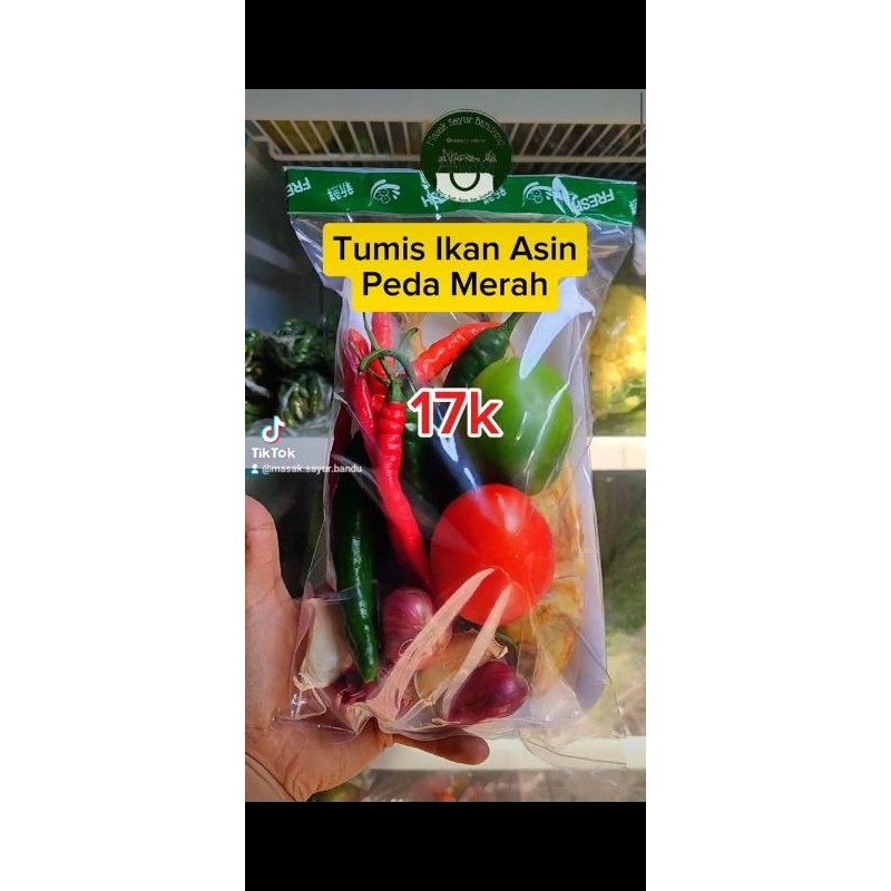 

Paket Sayur Siap Masak Tumis Ikan Asin Peda Merah