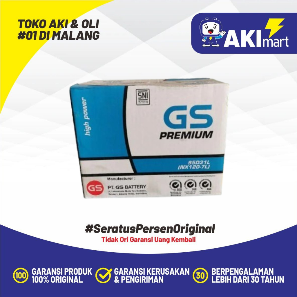 GS Astra Premium NX120-7L Aki Mobil