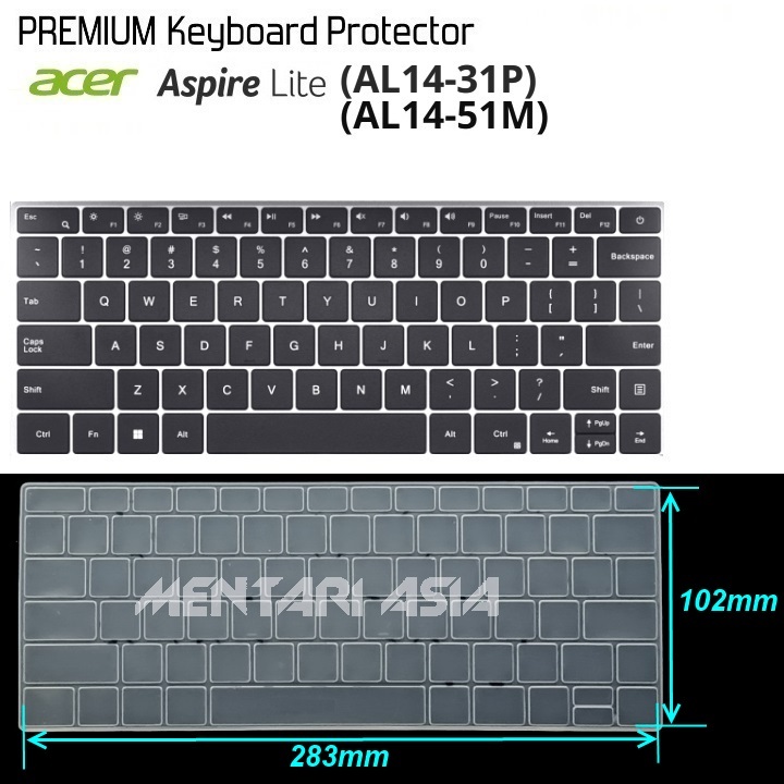 Keyboard Protector ACER Aspire Lite AL14-31P Al14-51M - PREMIUM Clear