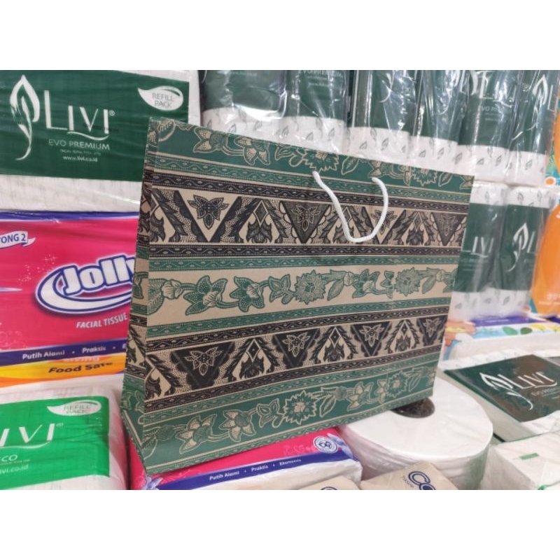 

Paper bag xl nyamping bunga/landscape terlaris dan murah isi 12 pcs