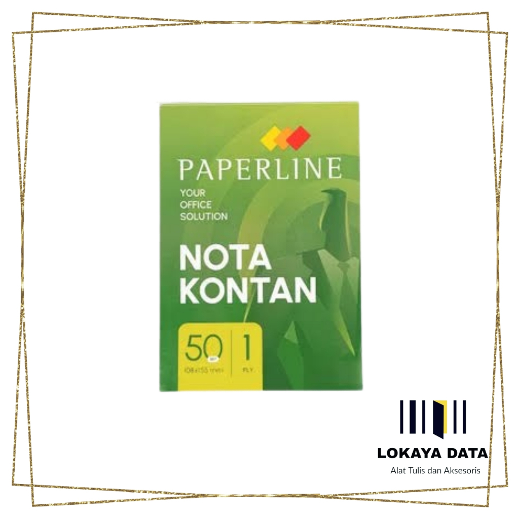 

PAPERLINE NOTA KONTAN 1PLY (1 PAK ISI 10)