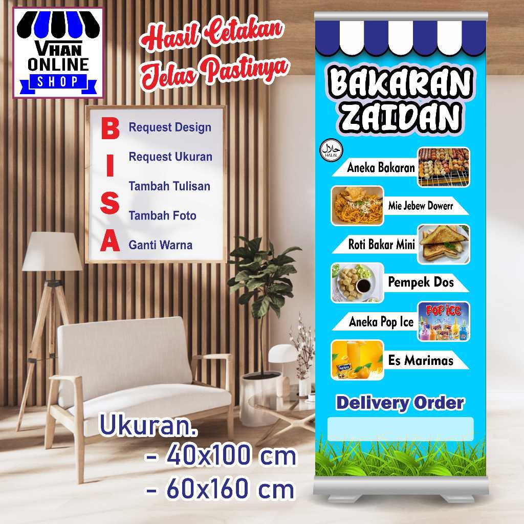 Cetak Spanduk Banner MMT Aneka Seafood Bakar Keren Murah
