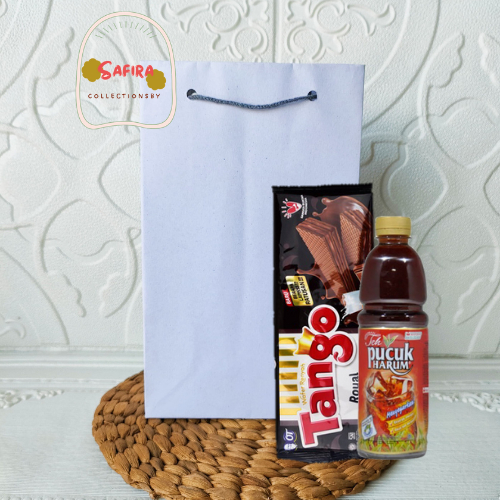 

PAPERBAG WAFER DAN MINUMAN POLOS PUTIH UK 15 × 25/ PAPERBAG KERTAS WAFER TEH PUCUK MURAH KANTONG KERTAS SAFIRA_COLLECTIONSBY