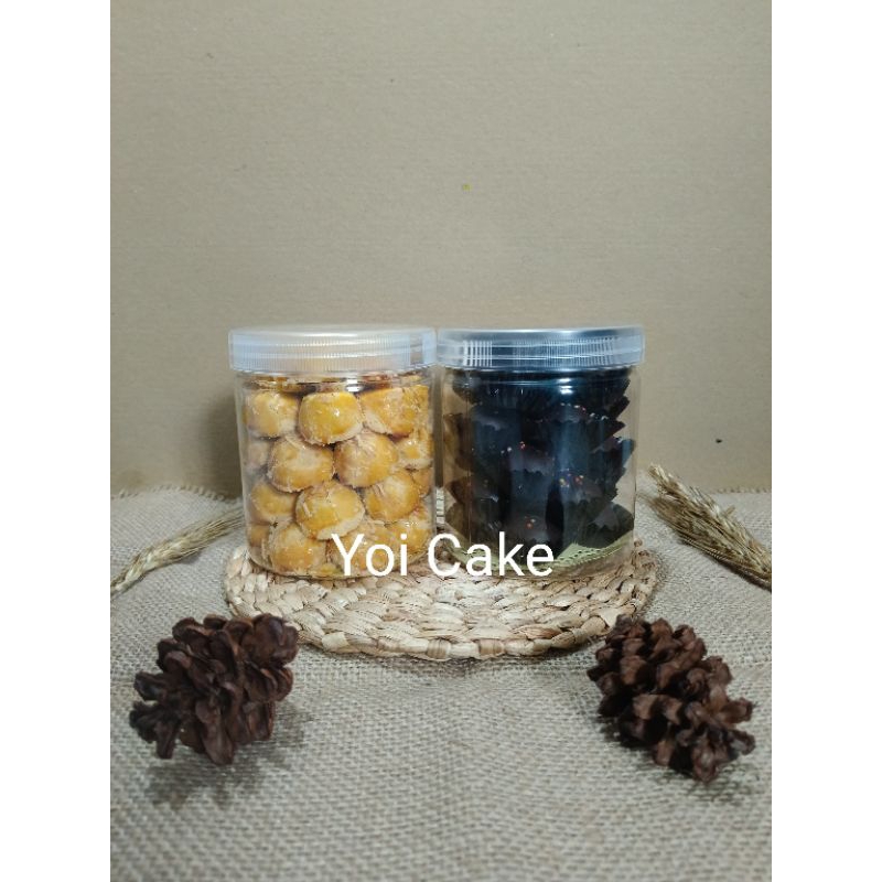 

kue kering Paket Nastar Bulat dan Coklat Ceria toples 600ml